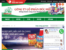 Tablet Screenshot of duchieu.com.vn